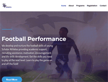 Tablet Screenshot of footballperf.com